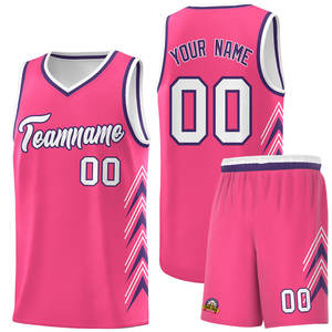 Wholesale Private Label Summer Printed Basketball Jerseys for Team Wear OEM Services Breathable <b>Moisture</b>-<b>Wicking</b> <b>Shirts</b> - Product Image 4