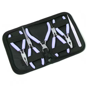 Ensemble de pinces professionnelles pour bijoux en acier au carbone et en acier inoxydable à bon prix, kit d'outils à nez rond - Product Image 3