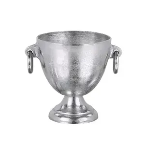 Nuevas Copas para Champán con Soporte de Cuerno de Reno en Acero Inoxidable con Acabado Plateado para Hoteles, Bares y Fiestas, Enfriador de Botellas - Product Image 2