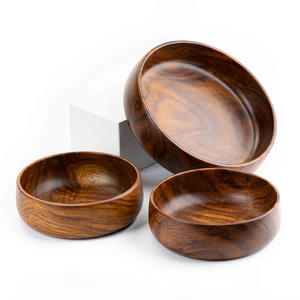 Cuenco para pasta de madera de acacia maciza más vendido, Juego completo para servir la cena, cuencos de madera sostenibles - Product Image 6