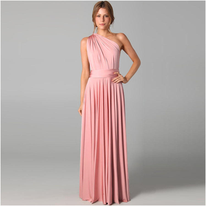 Escote en V sin mangas para mujer Empire Line Negro Rojo Rosa Azul marino Maxi Sexy Vestidos sin espalda para mujer - Product Image 4