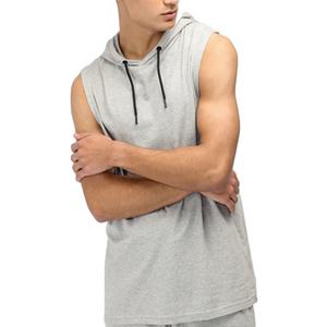 Sudadera con Capucha de Manga Corta de Alta Calidad al por Mayor, Estilo Oversize, de Algodón, para Gimnasio y Entrenamiento, Ajuste Delgado, para Hombre - Product Image 1
