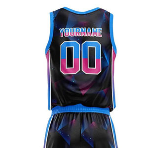 Ensemble d'uniformes de basket-ball personnalisés Maillot et short sublimés Vente en gros de vêtements d'équipe pour jeunes adultes Clubs et écoles OEM - Product Image 5