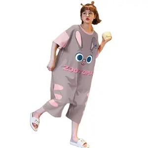 Qualidade Premium Pijamas Pijamas das Mulheres Bonito Robe Nupcial Sono Mulher Camisola Fantasia Loungewear Vestidos Longos Vestido de Verão Pyja