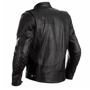 Chaqueta de Motociclista de Cuero para Hombre de Invierno, Alta Calidad, MOQ Bajo, Diseño Personalizable, Transpirable, Ignífuga, 280g, Servicio OEM - Product Image 2