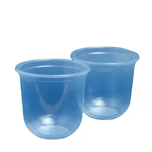 越南热饮制造商最受欢迎的2024定制徽标U形PP塑料杯产品
