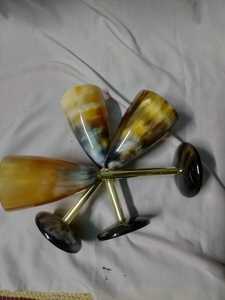 African Horn Finished Design Beer Drinking Buffalo Horn Glass Manufacturer <b>Table</b> Top Horn Glass Wholesale Exporter - Product Image 5