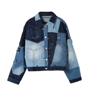 2024 printemps vente en gros de haute qualité hommes coton jean veste personnalisée hommes denim veste pour hommes - Product Image 5