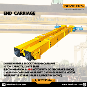 Chariot d'extrémité sur mesure de haute qualité pour grue EOT par INOVIC CRM - Usage industriel OEM robuste - Product Image 3