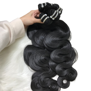 Vente en gros Extensions de cheveux ondulés 100% corps vierge d'origine vietnamienne VQ Machine de haute qualité Double trame toutes les couleurs adaptées - Product Image 1