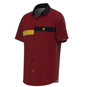 Chemise respirante pour homme Gravel Hips Bordeaux - Product Image 1