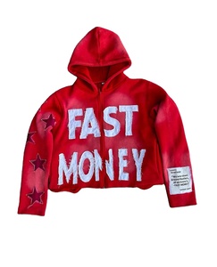 เสื้อฮู้ดสตรีทแวร์แบบซิป OEM สั่งทำพิเศษ ปักโลโก้ด้านหน้า แต่งลายขาดๆ ซับในอย่างดี เป็นมิตรกับสิ่งแวดล้อม แห้งเร็ว ระบายอากาศได้ดี เหมาะสำหรับฤดูใบไม้ผลิ - Product Image 5