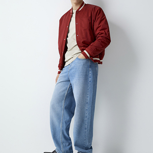 Veste d'hiver en laine pour homme sur mesure, design universitaire, toile, manches longues, col montant, logo frontal, coupe-vent - Product Image 3