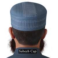 Gorras Sabeeh de Alta Calidad, Estilo Clásico, Gorros de Paja Bordados para Adultos Musulmanes, Casuales