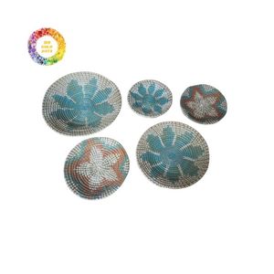 แผ่นผนังหญ้าทะเลธรรมชาติแบบทำมือสไตล์โบโฮสำหรับตกแต่งบ้านสมัยใหม่ - Product Image 6