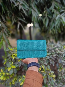 Pochette perlée de style automne faite à la main avec chaînes de portefeuille enveloppe écologique de grande capacité pour l'arrivée fraîche de voyage! - Product Image 5