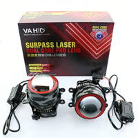 Phare antibrouillard LED BILED 3 couleurs pour voitures, phare antibrouillard LED BILED étanche de 3,0 pouces, phare antibrouillard haute luminosité étanche, lentille de projecteur