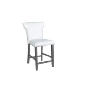 Top 1 supplier furniture in Vietnam - SWIVEL COUNTER CHAIR - 20.50 W x 24.50 D x 25 SH * 40.50 H - White PU Color Hot sale 2024