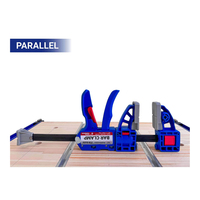 Pince de serrage micro pivotante 360° 5-en-1 / Écarteur / Rail en T / MFT / Étau / Parallèle, utilisation à une main, pour assemblage de menuiserie DIY, en acier à haute teneur en carbone