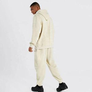 Premium Unisex logotipo personalizado otoño traje de sudor conjunto sólido polar Jogging uniforme bordado de punto impermeable 100% algodón - Product Image 5