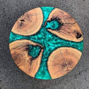 METTRE MOULÉ ET BOIS Meilleure qualité Meubles de maison de luxe en bois de noyer massif Restaurant Salle à manger Café Rivière Cuisine Epoxy - Product Image 5