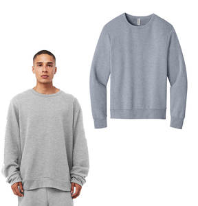 Sweat-shirt unisexe Bella + Canvas 3911 à col rond et épaules tombantes, en molleton douillet, décontracté, pour superposition, hiver, numérique, homme et femme, long - Product Image 3