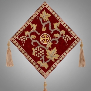 Vestimenta Litúrgica de Terciopelo Granate para Iglesia Ortodoxa, Nabedrennik con Bordado de Lingotes de Oro, Palitsa, Accesorio Litúrgico, Venta al por Mayor - Product Image 1