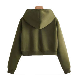 Sweat à capuche en polyester pour femmes à capuche à manches longues de haute qualité sweats à capuche décontractés surdimensionnés sweats à capuche unis à vendre - Product Image 2