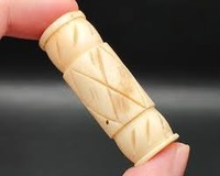 Faizacraft fait à la main grosses perles d'os de buffle lâche os naturel fabrication de bijoux tuyau de cheveux fait avec des perles d'os de coquille et de corail