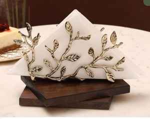 Tabletop Accessories Gold Finished Metal Stainless Steel Napkin Holder <b>Paper</b> Customized Design Metal <b>Tissue</b> Roll Stand - Product Image 5