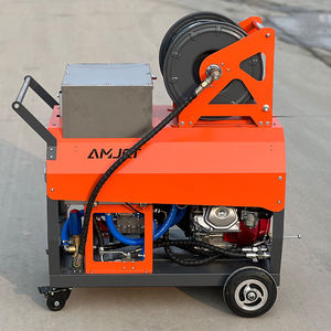 Amjet Précision bon marché Abordable Sécurité commodité <span class=keywords><strong>pompe</strong></span> débit Barre parallèle moteur <span class=keywords><strong>à</strong></span> essence machine de nettoyage des égouts - Product Image 5