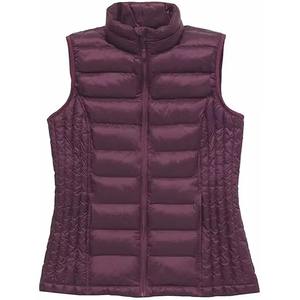 Chaleco de invierno transpirable acolchado a prueba de viento para mujer, ropa de calle sin mangas, chaleco acolchado con logotipo personalizado, chaleco de plumón - Product Image 5