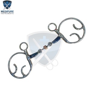 Kimblewick Horse Bit Flat Side Plates Ported <b>Mouth</b> Stainless Steel Equine Control Hardware for Experienced Riders - Product Image 2