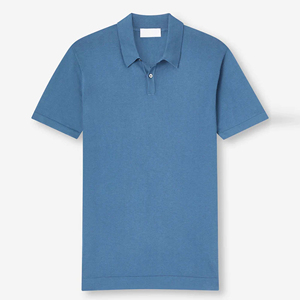 2026 été hommes personnalisé pour polos 100% coton bio respirant doux brodé Logo solide motif tenue décontracté chemise - Product Image 3