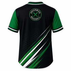 Maillot de baseball pour homme SINEWY SPORTS, broderie imprimée, évacuation de l'humidité, 100% polyester, manches courtes, coupe personnalisée, grande taille - Product Image 3