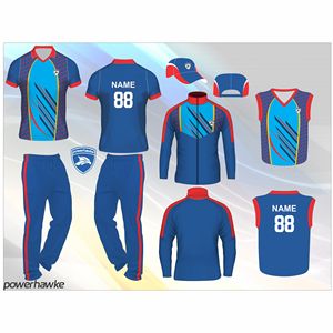 Uniforme de Cricket Powerhawke Hecho en India con Nombre de Equipo Personalizado, Número de Marca, Mejores Diseños de Logotipos Personalizados de Primera Calidad - Product Image 3