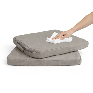 Cuscino per Sedia Impermeabile 42x40x4cm con Fodera Rimovibile con Cerniera, Cinghie di Fissaggio, Imbottitura 100% Fibra di Poliestere, Supporto Lombare, Cuciture Resistenti - Product Image 1