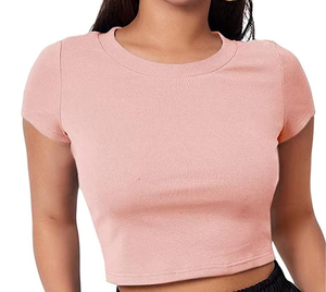 Camisetas sin Mangas Casuales para Mujer, Largo Regular, Satén Transpirable, Tejido de Punto Ecológico, Hecho en Pakistán, Venta al por Mayor Barata - Product Image 1