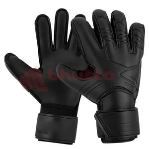 Gants de gardien de but personnalisés avec logo, forte adhérence, imperméables, protection complète des doigts, en cuir, unisexe, pour le football - Product Image 2