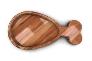 Diseño moderno CNC corte madera plato para servir comida bandeja de aperitivos archivo vectorial en DXF SVG para servir y almacenamiento - Product Image 6