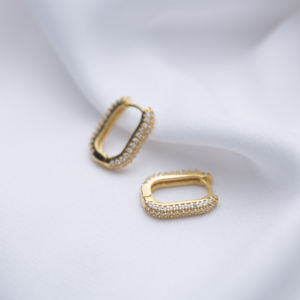 Pendientes de aro ovalados hechos a mano, venta al por mayor, joyería de plata 925, joyería fina diaria, pendiente delicado para mujer - Product Image 4