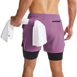 2025 Blank Cotton Gym <b>Shorts</b> Customized Drawstring <b>Sweat</b> <b>Shorts</b> - High Street Style Heavyweight Fitness <b>Shorts</b> - Product Image 2