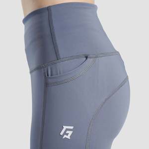 Leggings de sport à motifs Core Comfort, taille XL, pour usage sportif, en tissu tricoté sans couture avec logo en latex, nylon et élasthanne, bleu clair - Product Image 6