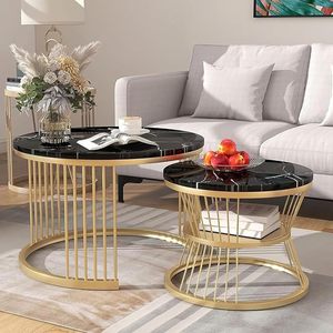 Table basse en métal aspect élégant construction durable idéale pour les intérieurs d'hôtels, de maisons et de cafés - Product Image 4