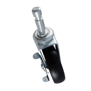 Ruedas giratorias de 3 pulgadas con tapón Rueda negra de PP para muebles o carrito - Product Image 5