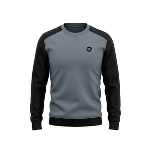 Sweat-shirt chaud pour homme en coton mélangé avec doublure épaisse, parfait pour l'entraînement en plein air et la mode hivernale. - Product Image 1