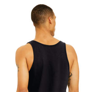 Vente au détail Fit 100% Airlume peigné anneau filé coton 32 simple 4.2 oz solide marine unisexe décontracté Jersey réservoir bouton côté cousu - Product Image 6