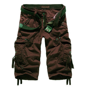 Personnalisé 2025 Short cargo décontracté de haute qualité pour hommes avec poche latérale Short cargo à coupe ample avec six poches pour hommes Short pantalon - Product Image 3