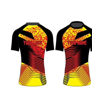 Rashguard de MMA Sublimado Personalizado de Alta Calidad, Unisex, Manga Corta, Spandex/Poliéster, Secado Rápido, Transpirable, Ropa de Artes Marciales - Product Image 5