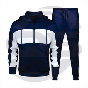 Ropa deportiva de poliéster ajustada para hombre personalizada, chándal, ropa deportiva de invierno de peso pesado - Product Image 1